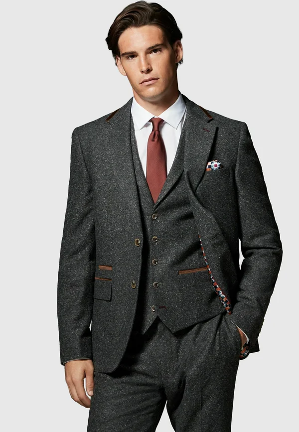 REGULAR FIT - Suit jacket - charcoal grey