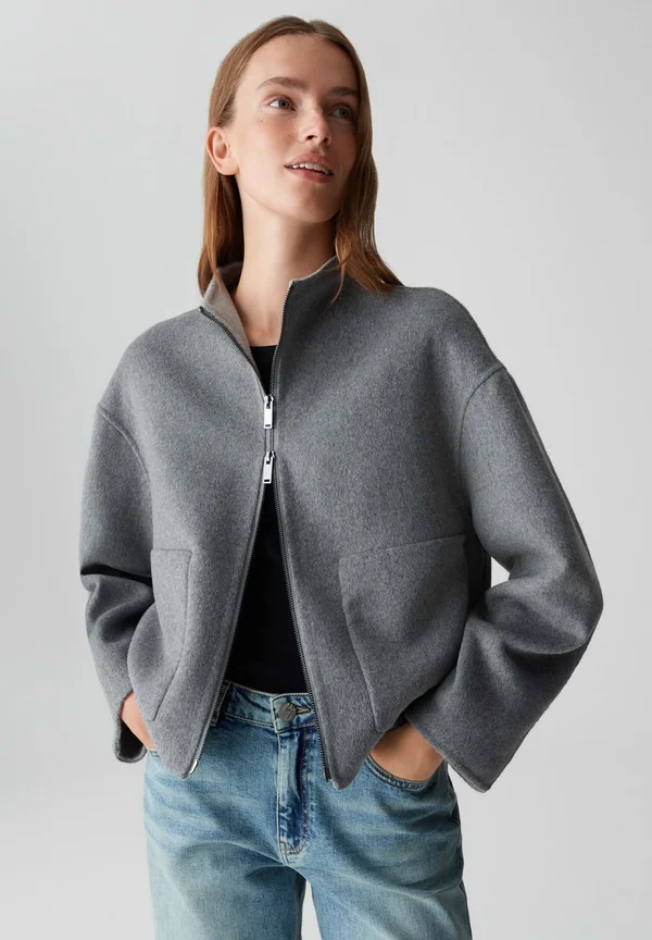 REGULAR FIT - Summer jacket - easy grey