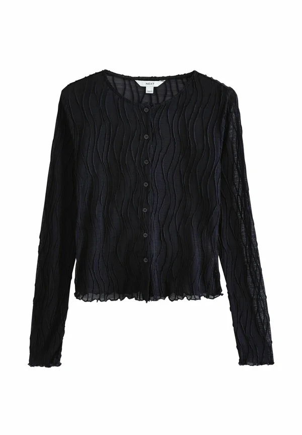 REGULAR FIT - TEXTURE LONG SLEEVE - Blouse - navy