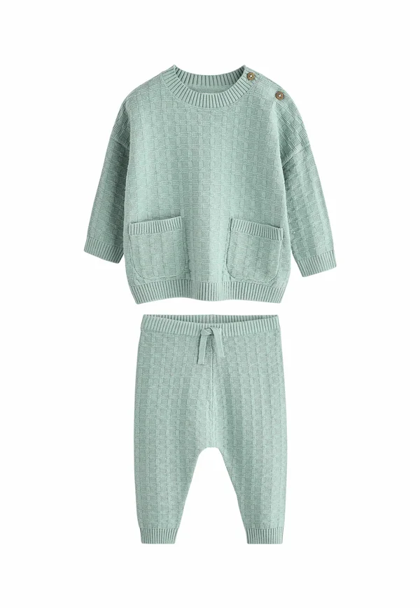 REGULAR FIT  TEXTURED  SET  - Jumper - mineral