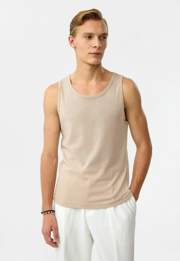 REGULAR FIT - Top - beige