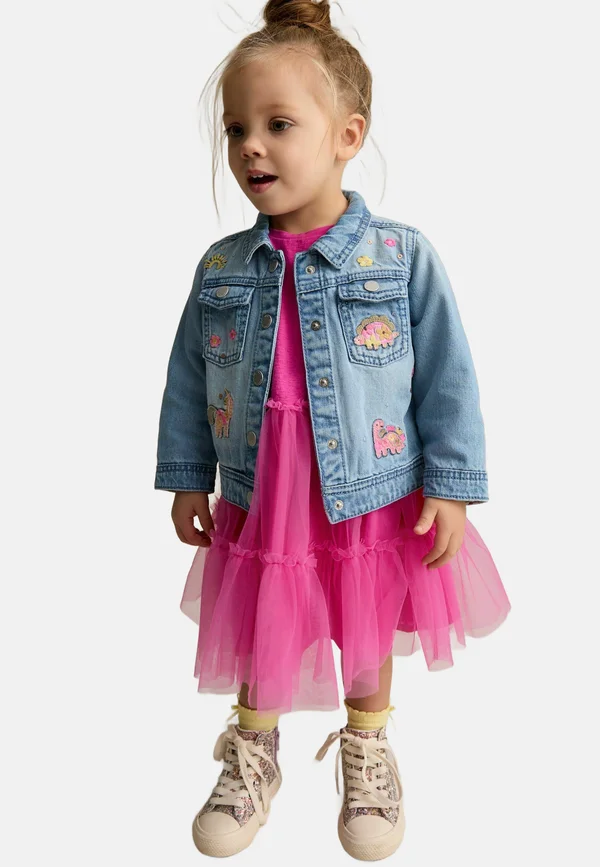 REGULAR FIT UNICORN WESTERN  - Denim jacket - mid blue denim