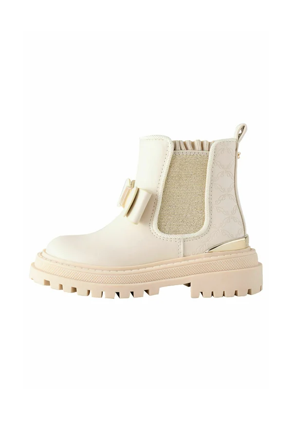 REGULAR FIT WITH BOW - Classic ankle boots - bone