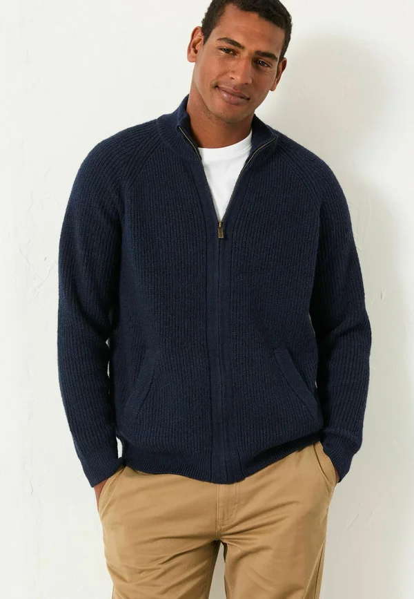 REGULAR FIT - ZIP THROUGH  - Jumper - navy
