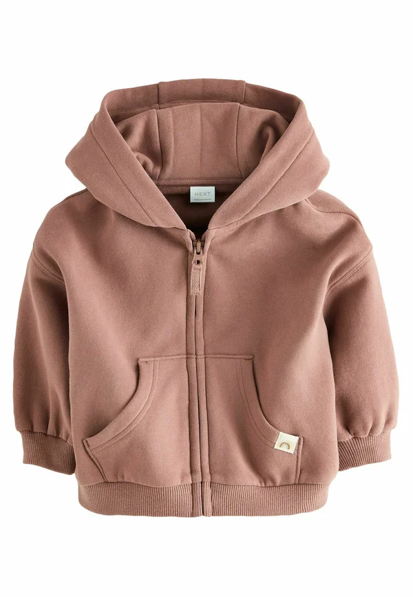 REGULAR FIT  - Zip-up sweatshirt - mocha brown