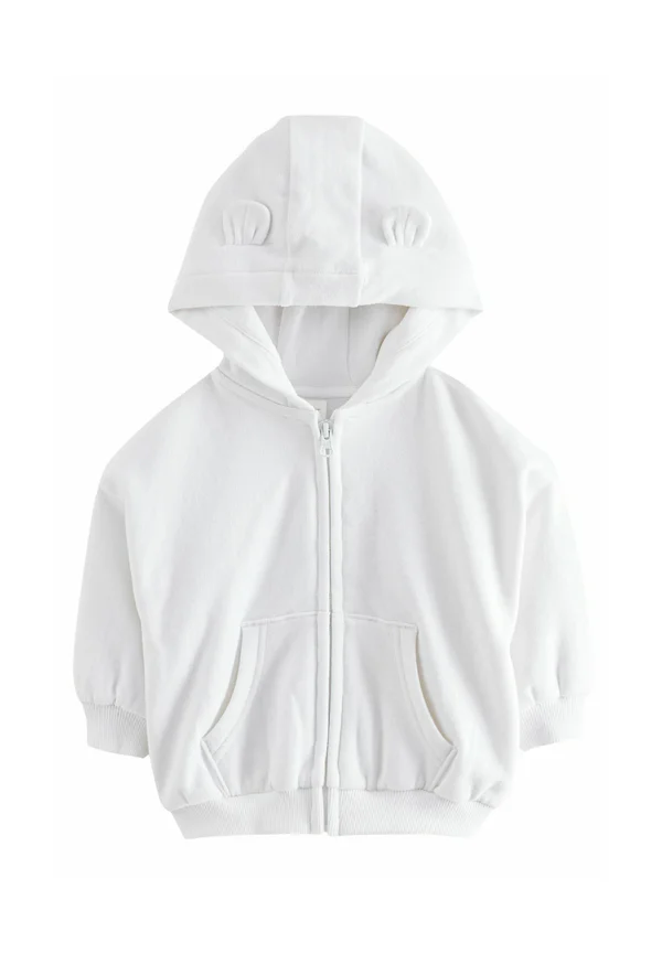 REGULAR FIT  - Zip-up sweatshirt - white