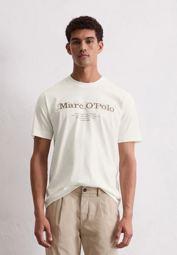 REGULAR - Print T-shirt - egg white