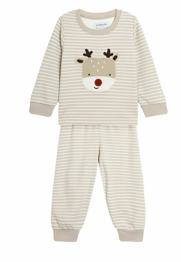 REINDEER STRIPE- REGULAR FIT - Pyjama set - cream