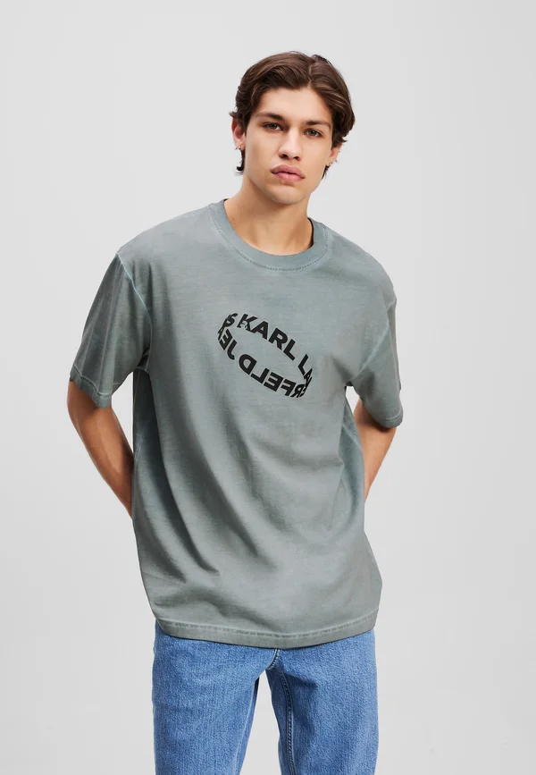 RELAX WASHED TEE - Print T-shirt - monument