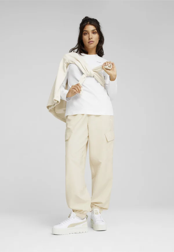 RELAXED  - Cargo trousers - alpine snow