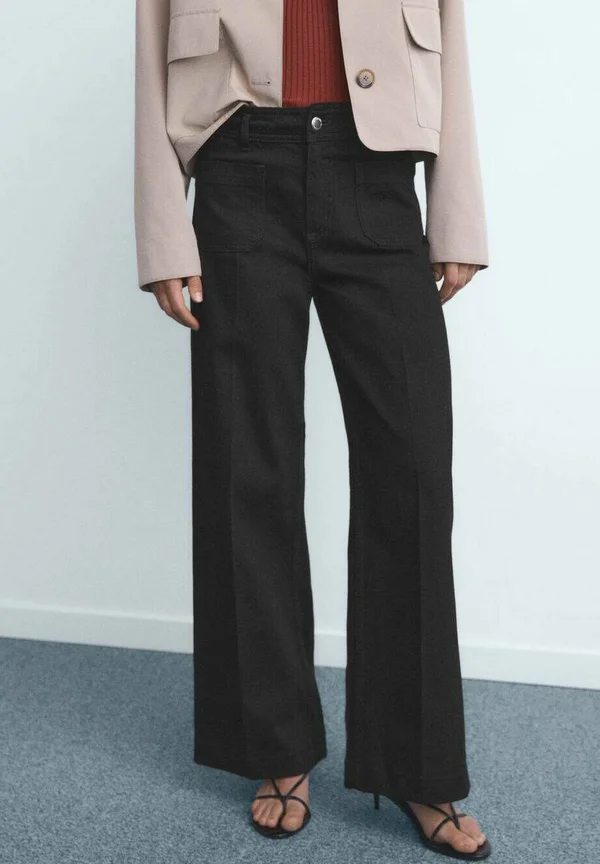 Relaxed fit jeans - black denim