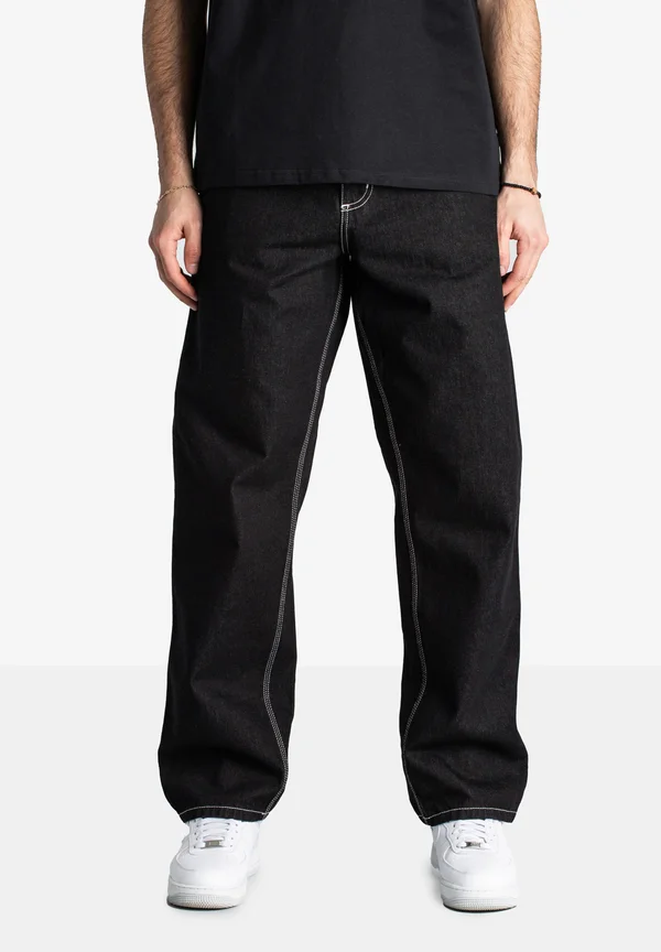 Relaxed fit jeans - black