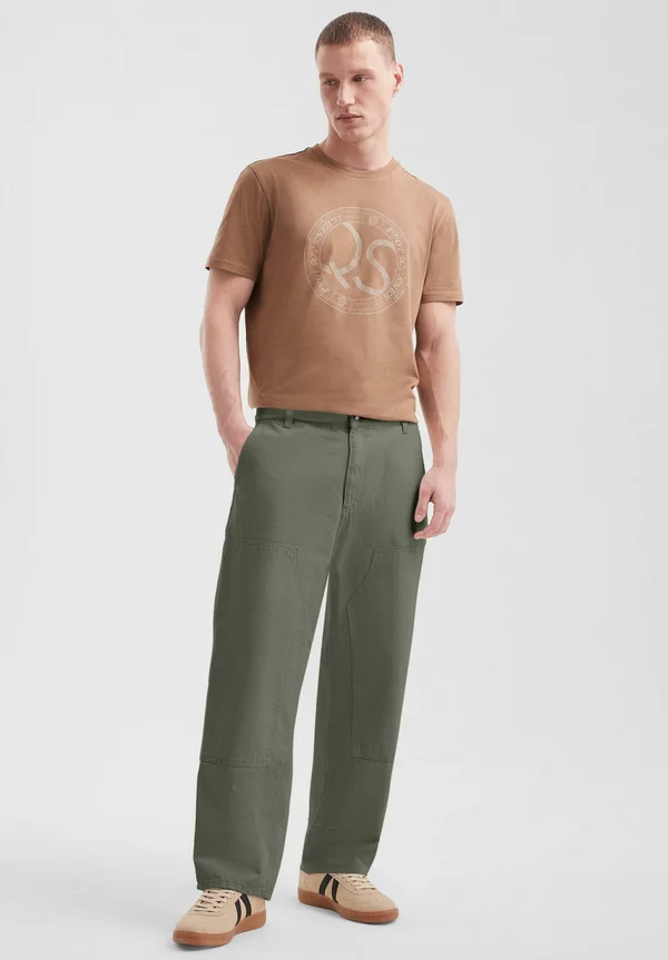 Relaxed fit jeans - olivgrün