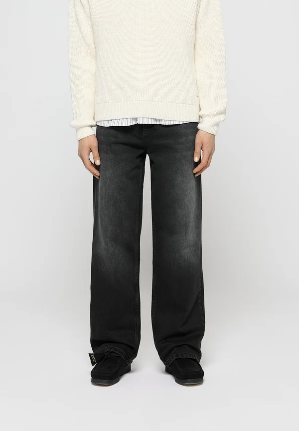 RELAXED FIT - Relaxed fit jeans - granite black