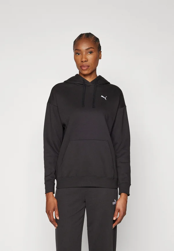 RELAXED HOODIE  - Hoodie - black