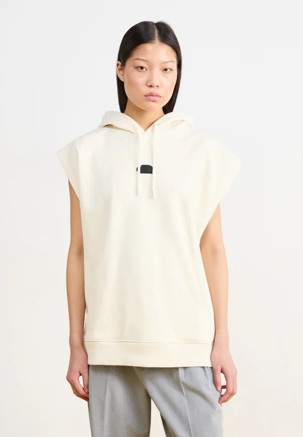 RELAXED HOODIE - Print T-shirt - white dune