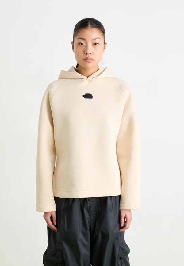 RELAXED HOODIE - Sweatshirt - white dune heather