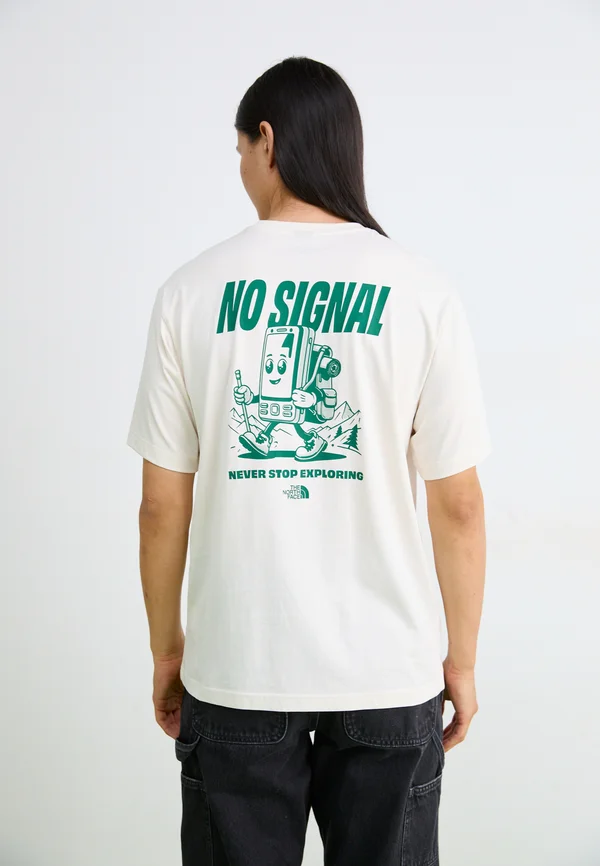 RELAXED TEE FUN - Print T-shirt - white dune