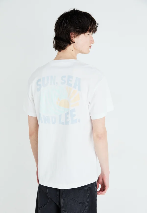 RELAXED TEE - Print T-shirt - bright white
