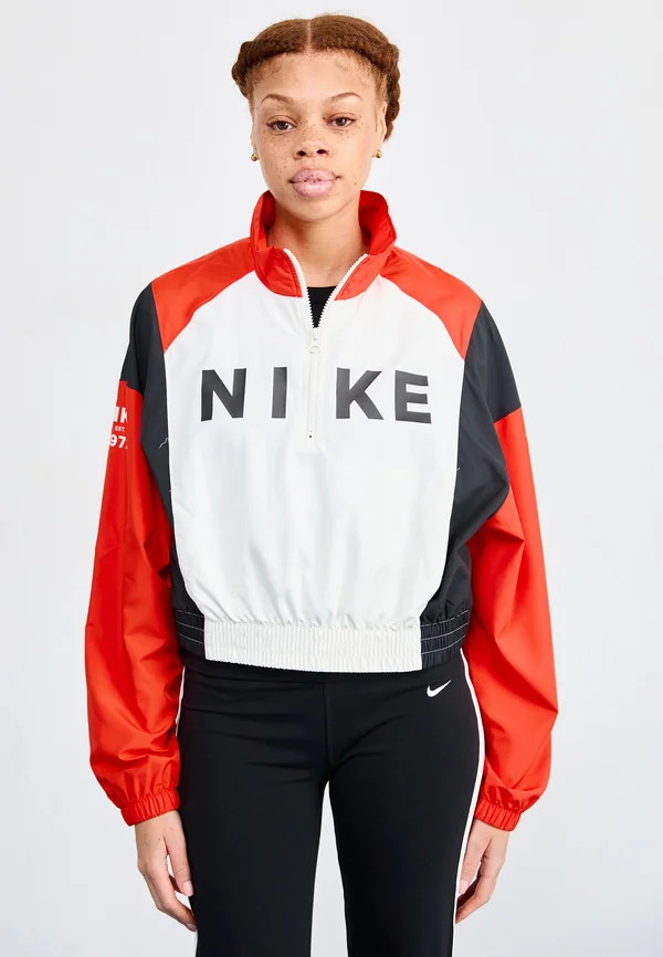 REMIX - Summer jacket - sail/picante red/black