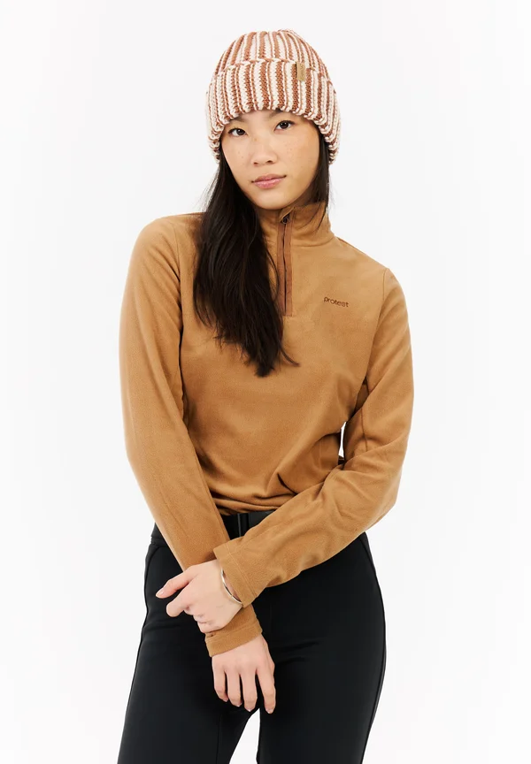 REMUTEZ - Fleece jumper - teddy brown