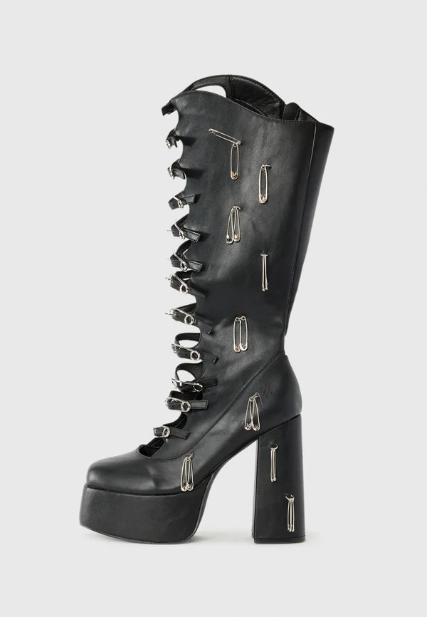 RENEGADE SAFETY PIN - High heeled boots - black