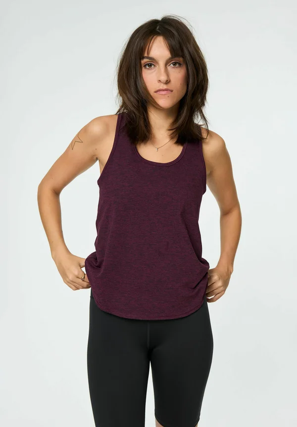 RESET TRAIN TANK - Top - plum