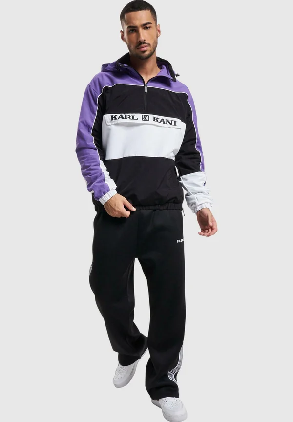 RETRO BLOCK - Summer jacket - purple black white