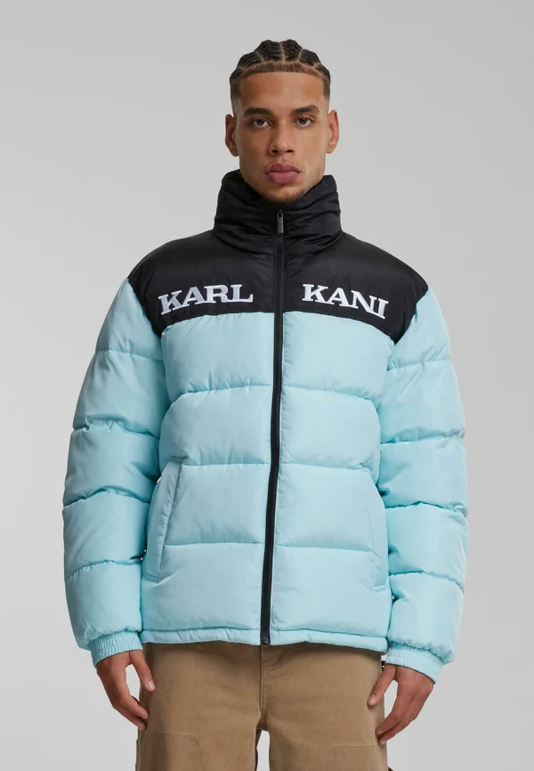RETRO ESSENTIAL PUFFER - Winter jacket - light blue