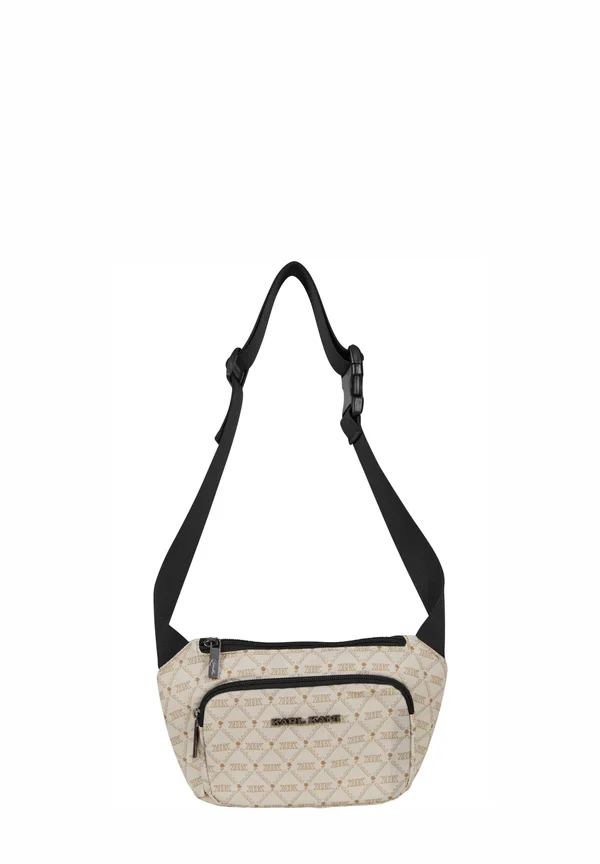 RETRO MONOGRAM AOP LIGHT - Cross body bag - sand sand