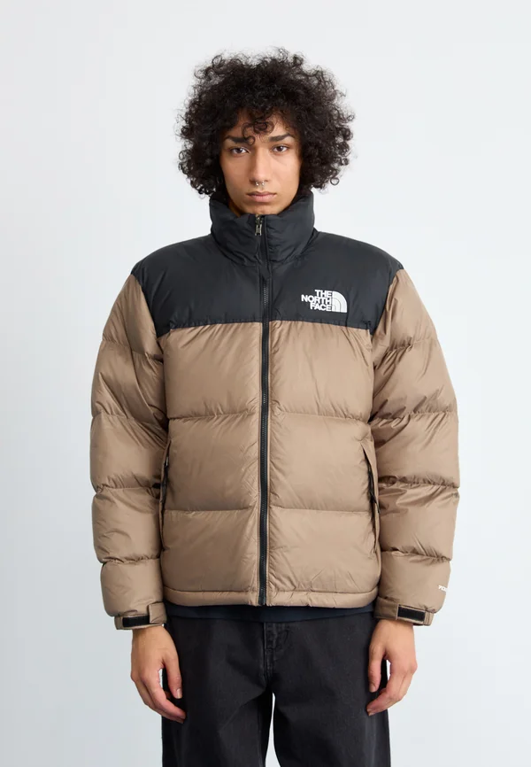 RETRO NUPTSE JACKET - Down jacket - mocha brown/black