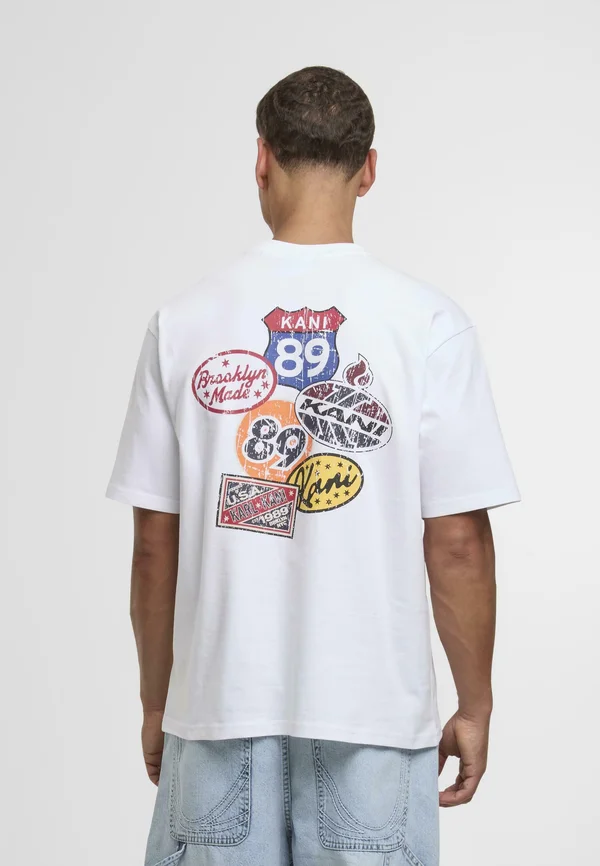 RETRO PATCH  - Print T-shirt - white
