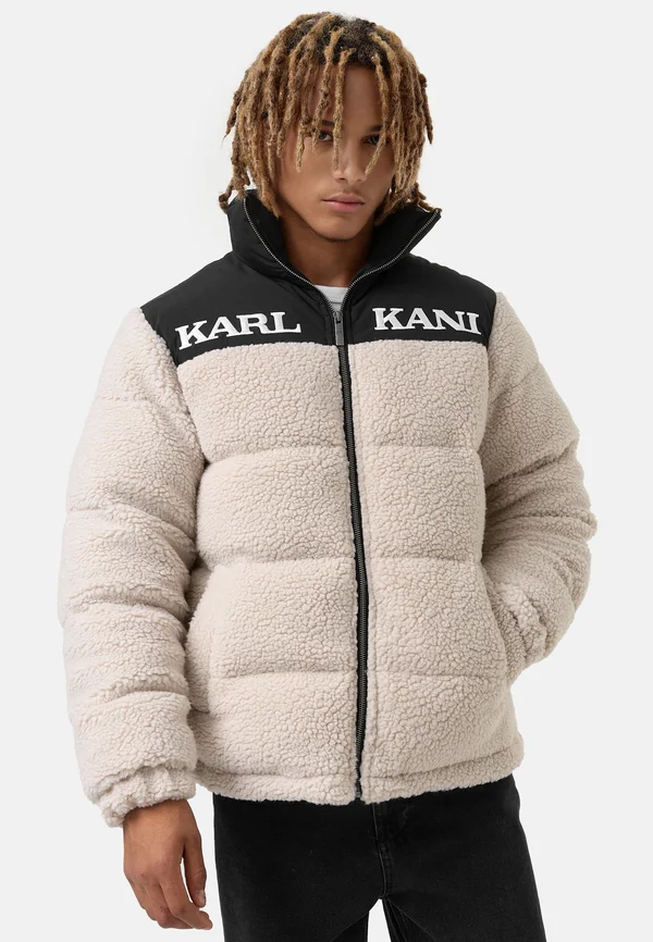 RETRO PUFFER JACKET  - Winter jacket - light sand