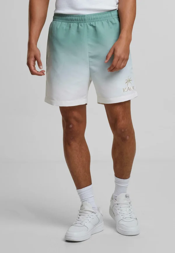 RETRO - Swimming shorts - olive offwhite