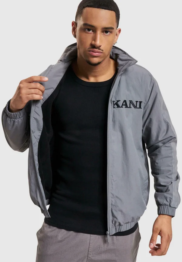 RETRO TRACK - Summer jacket - grey