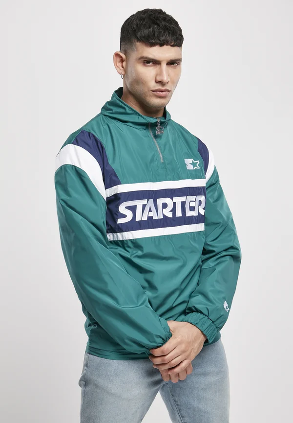 RETRO - Windbreaker - retro green/blue night/white