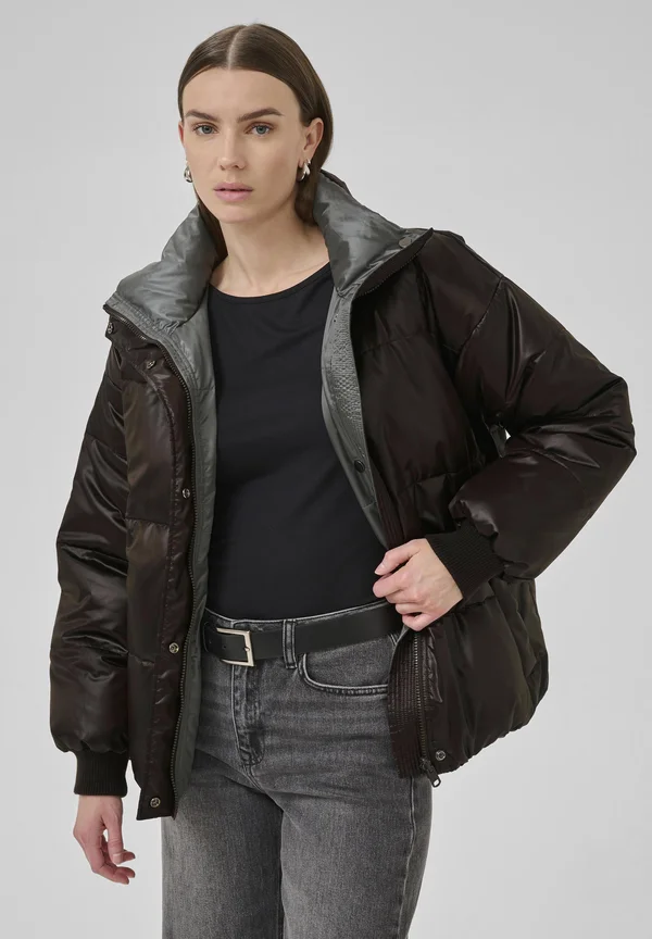 REVERSABLE - Down jacket - espresso