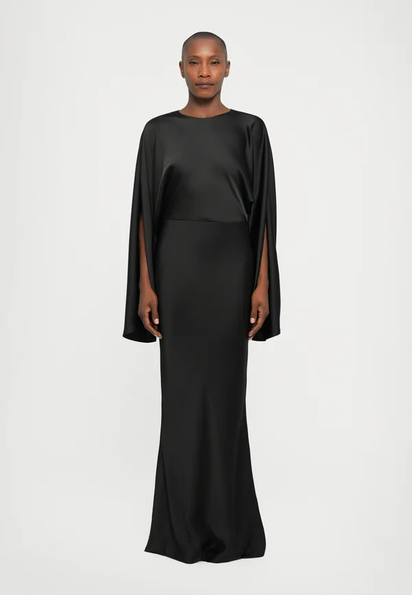 REVERSE OBIE GOWN RIBBON SLEEVE - Occasion wear - black