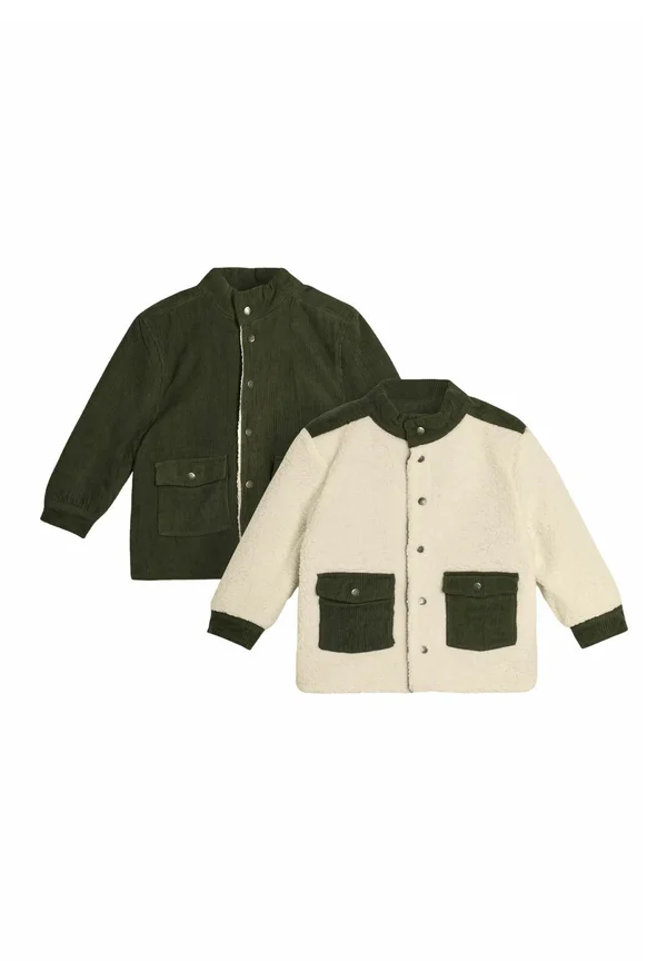 REVERSIBLE BORG - REGULAR FIT - Fleece jacket - khaki green
