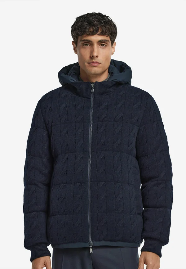 REVERSIBLE. - Down jacket - blue