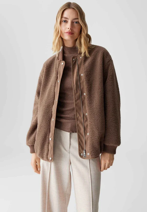 RELAXED FIT REVERSIBLE - Bomber Jacket - cocoa