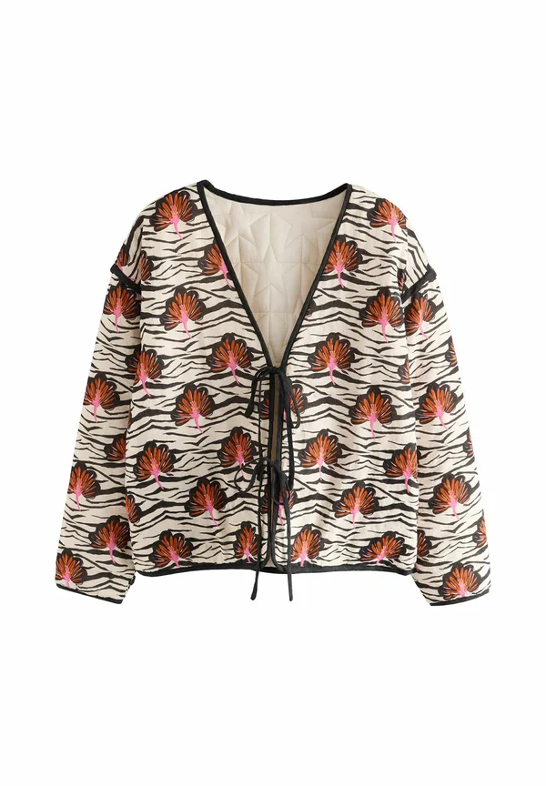 REVERSIBLE QUILTED - Light jacket - ecru