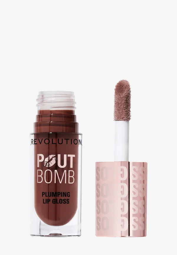 REVOLUTION POUT BOMB PLUMPING GLOSS - Lip gloss - espresso cool nude