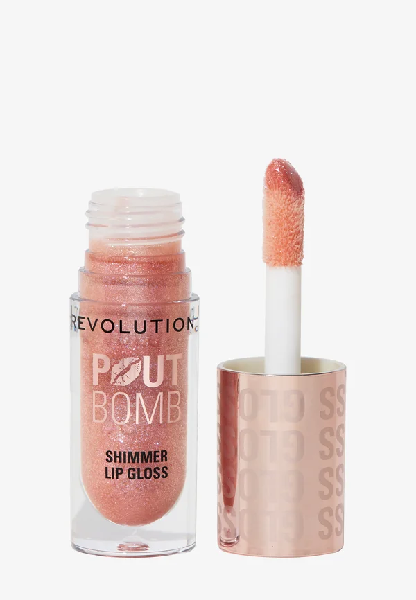 REVOLUTION POUT BOMB SHIMMER GLOSS - Lip gloss - glimmer nude