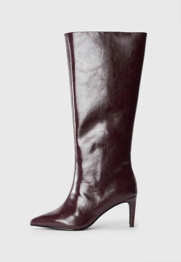 RHODDE - High heeled boots - open brown