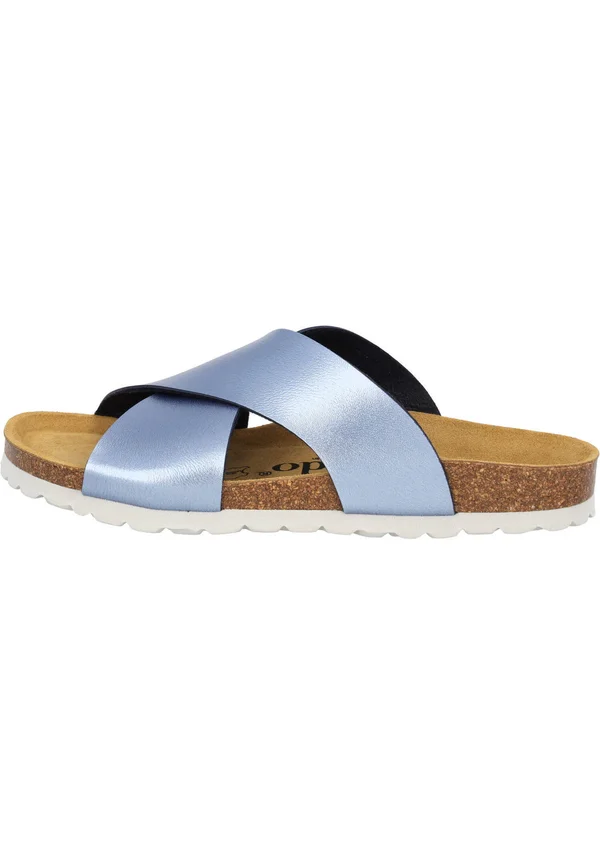 RIANEL - Mules - glitzer blau