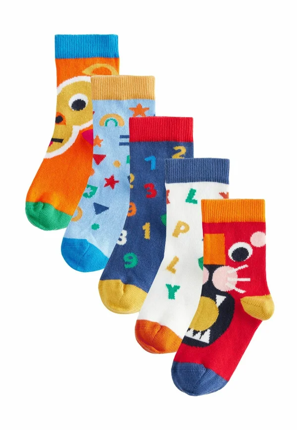 RICH 5 PACK - Socks - blue ecru red nursery alphabet