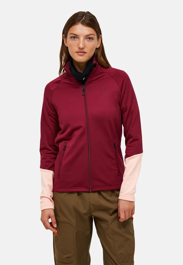 RIDER ESSENTIALS ZIP - Fleece jacket - weinrot