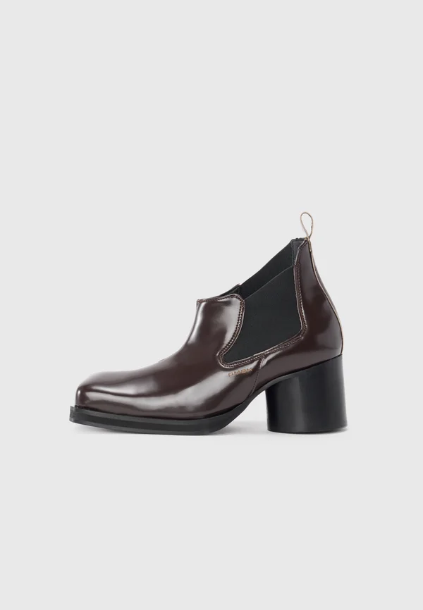 RIK UNISEX - High heeled ankle boots - old moka