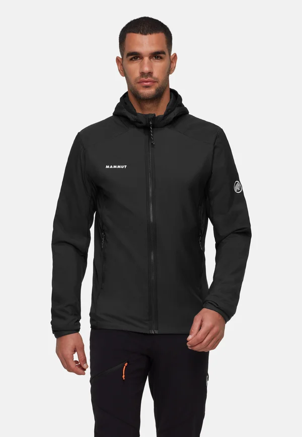 RIME AIR IN HYBRID HOODED - Soft shell jacket - black